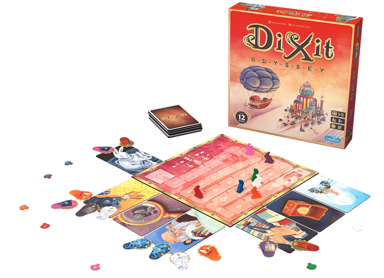 De Telestrations partygamebox bevat teken- en raadspelletjes, waarbij communicatie via de telefoon wordt gecombineerd met schetsen voor leuk groepsspel.